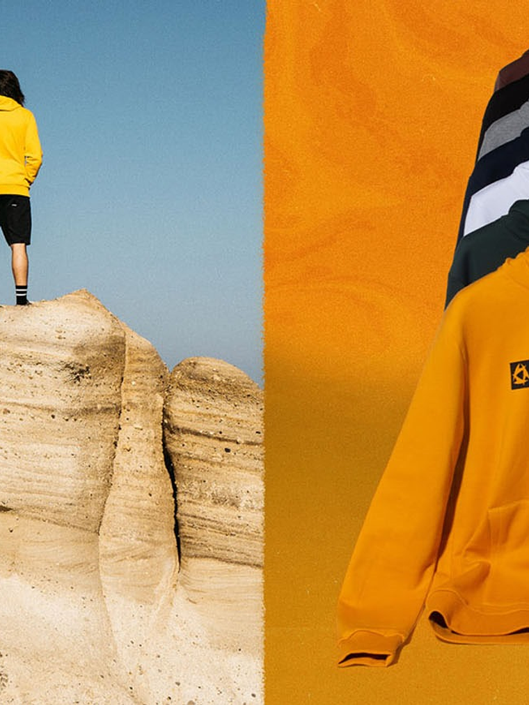 MYSTIC Brand Hood Sweat December Sky Mel 3