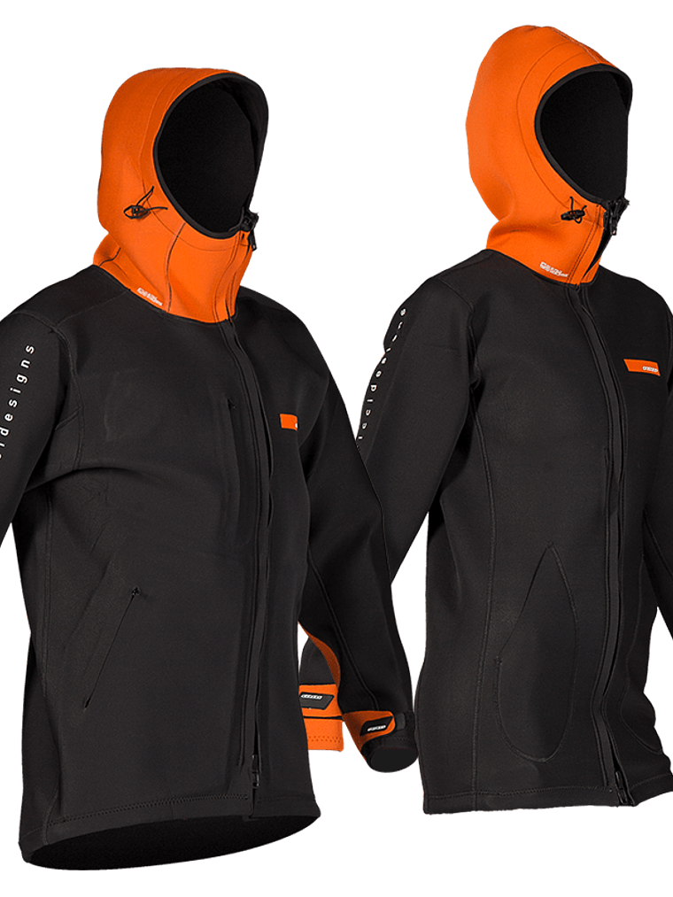 RRD Neoprene Long Jacket  2/2 Orange Black 1