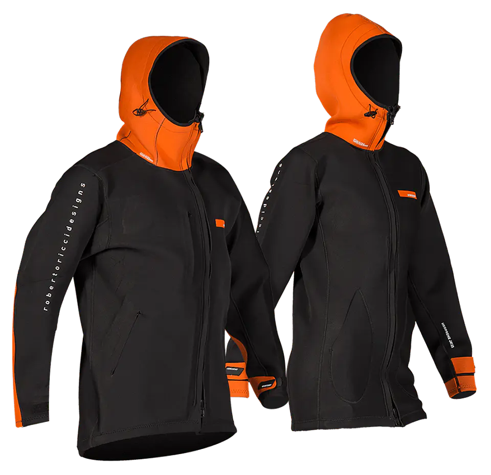 RRD Neoprene Long Jacket  2/2 Orange Black 1