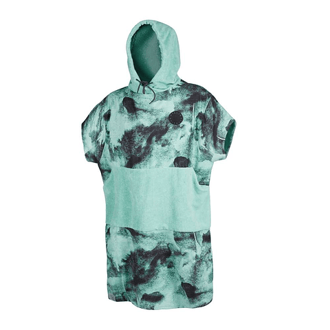 MYSTIC Poncho Travel Black / Mint
