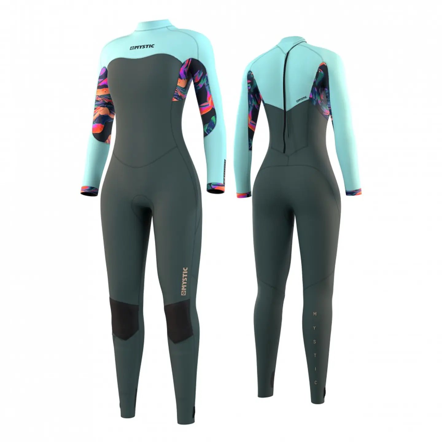 MYSTIC Dazzled Fullsuit 5/3mm Bzip Women Dark Leaf 1