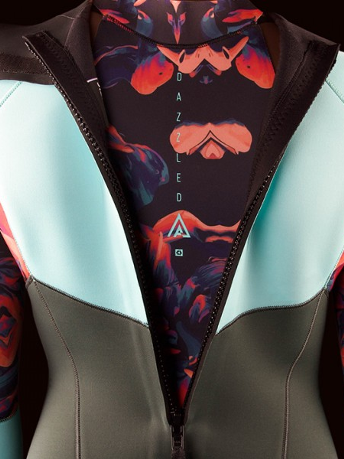 MYSTIC Dazzled Fullsuit 5/3mm Bzip Women Dark Leaf 3