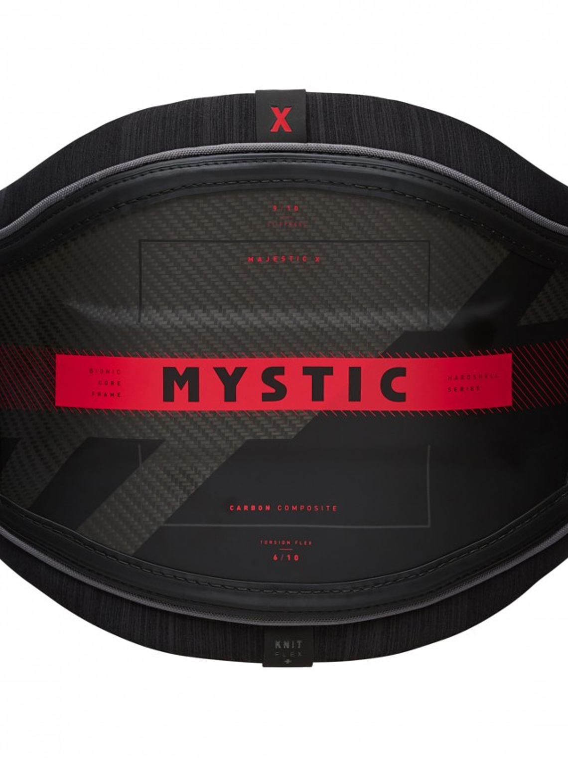 MYSTIC Majestic X Waist Harness Black/Red 1