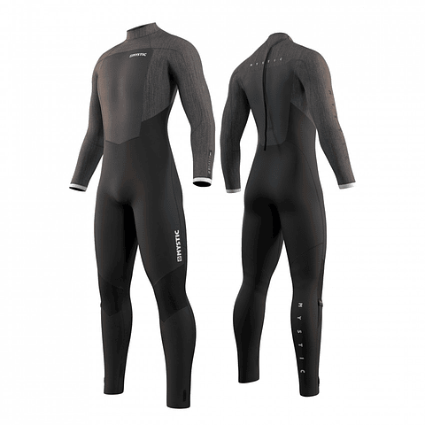 MYSTIC Majestic Fullsuit 5/3mm Bzip<BR> BLACK