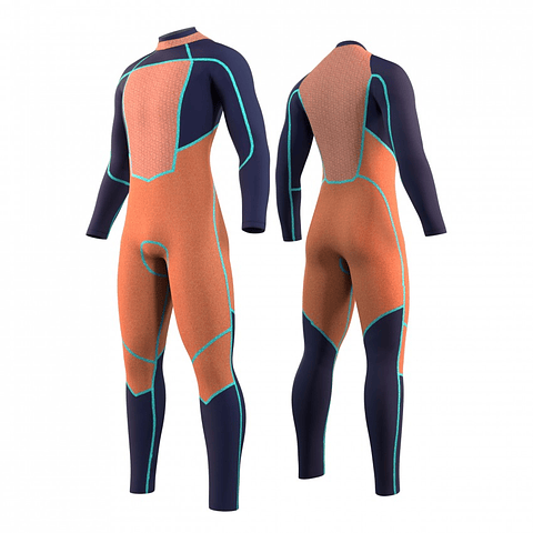 MYSTIC Majestic Fullsuit 5/3mm Bzip<BR> BLACK