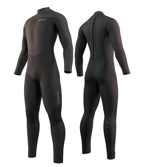 MYSTIC Majestic Fullsuit 4/3mm Bzip <BR> BLACK