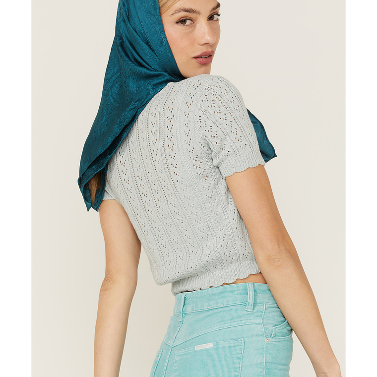 Beyond The Radar Women's Fitted Short Sleeve Cardigan  3