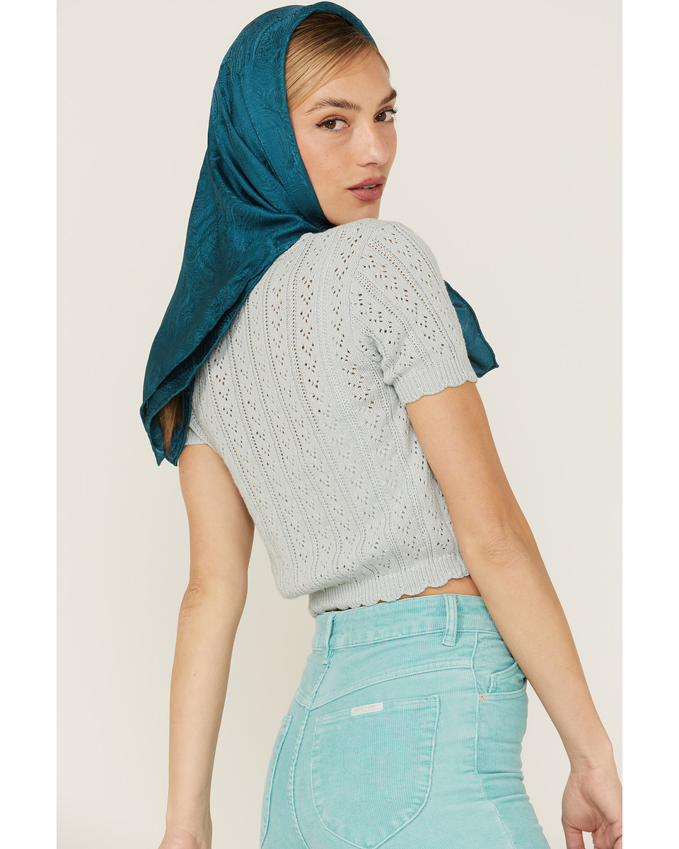 Beyond The Radar Women's Fitted Short Sleeve Cardigan  3