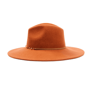 Shyanne Rust Copper Beaded Rust Band Western Fedora Hat 