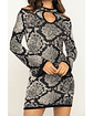 Shyanne Women's Snake Print Jacquard Dress  - thumbnail 4