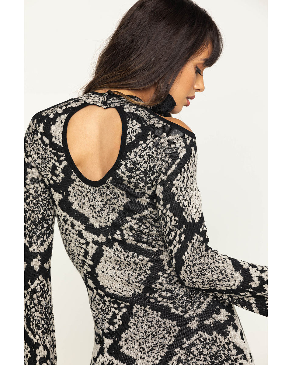 Shyanne Women's Snake Print Jacquard Dress  5