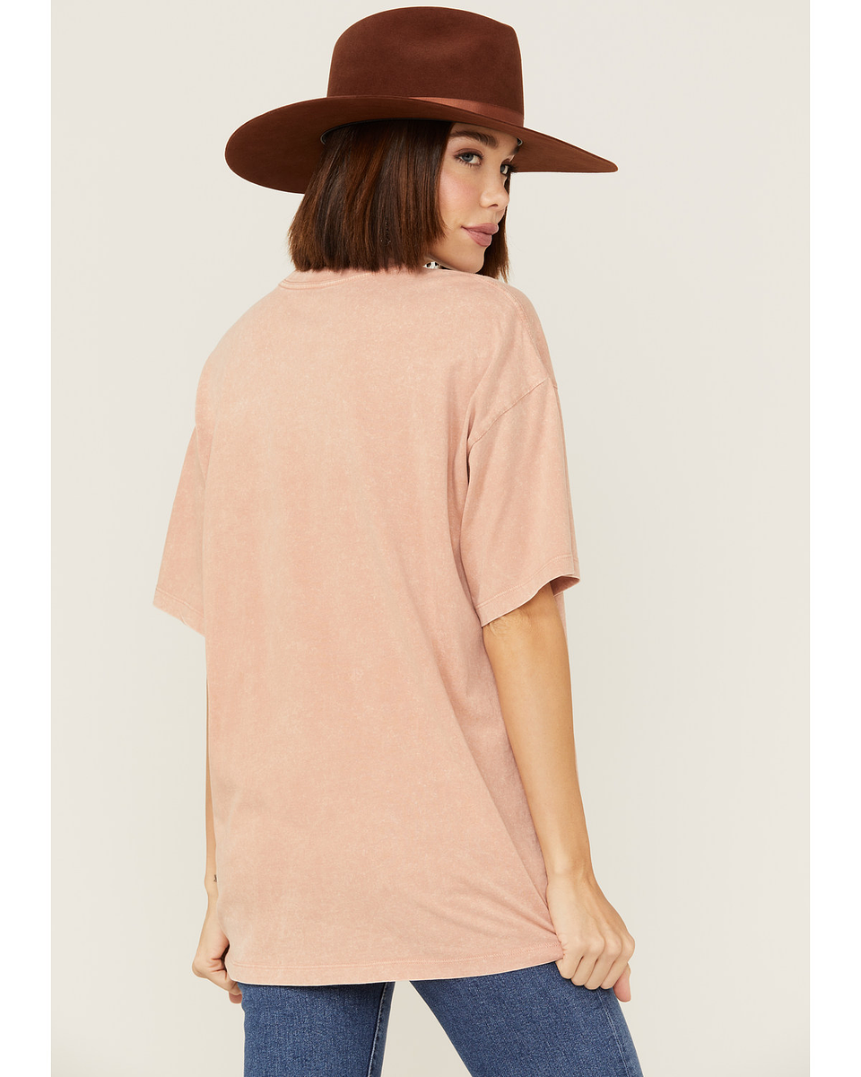 Cleo + Wolf Women's Bad Decisions Oversized Graphic Tee 3