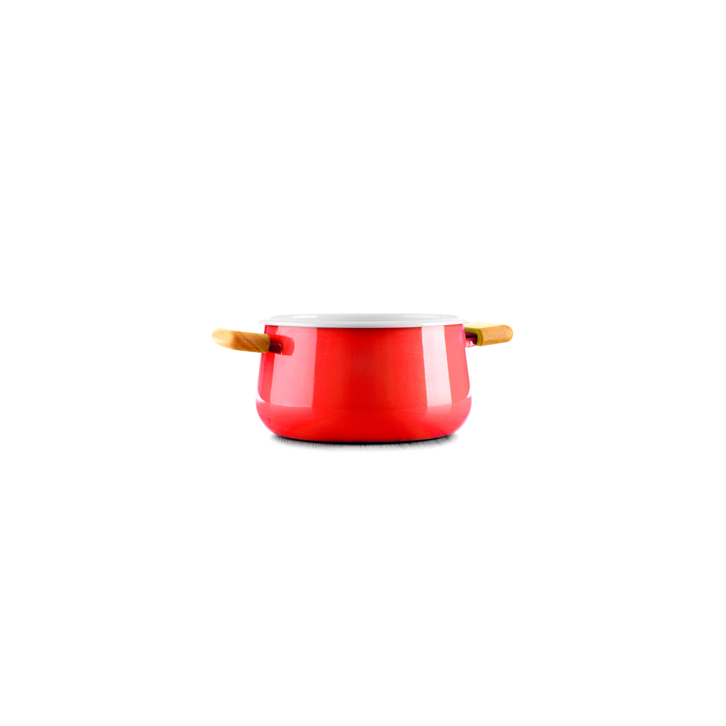 Red Ceramic Saucepan 