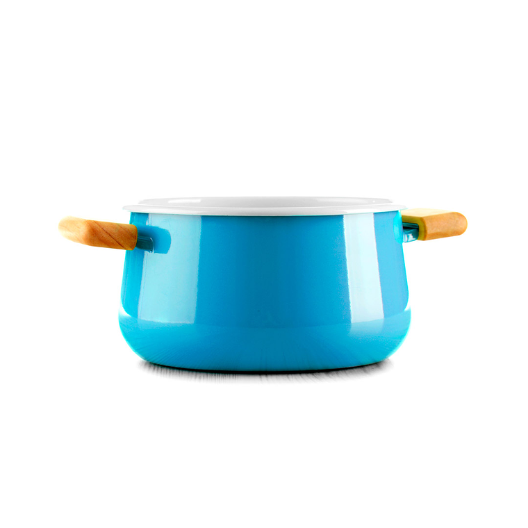 Blue Ceramic Saucepan 1