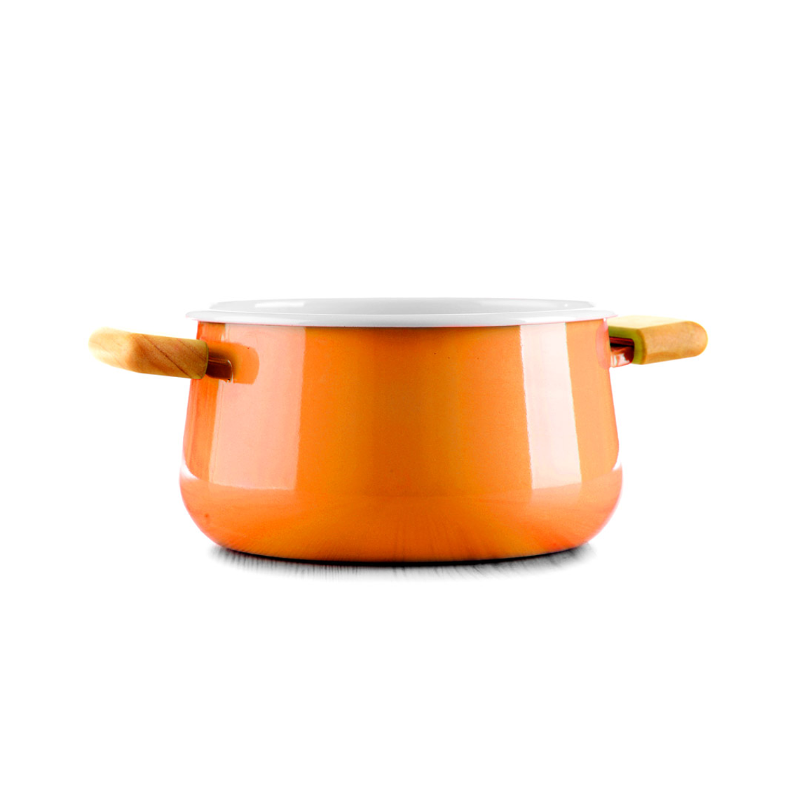Orange Ceramic Saucepan 1