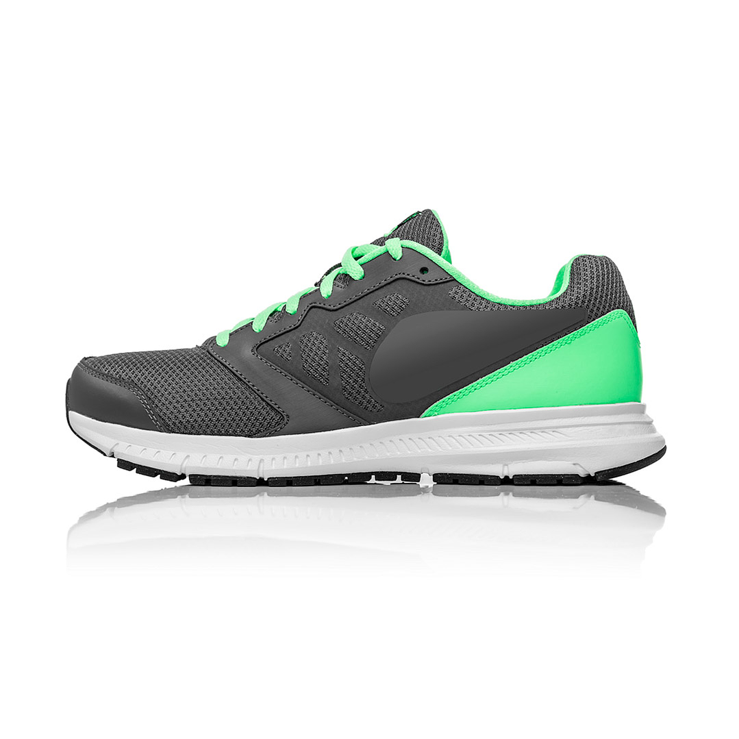 Green and Grey Running Sneakers 1