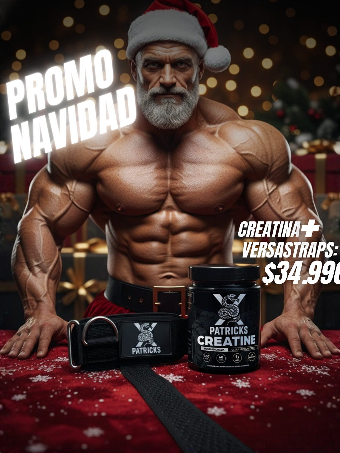 Creatina + Black Versa Straps 1