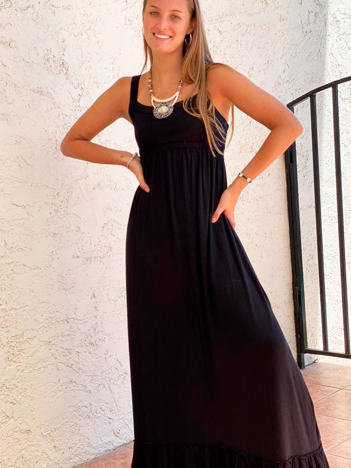 VESTIDO NEGRO ELASTICO FRAN 2