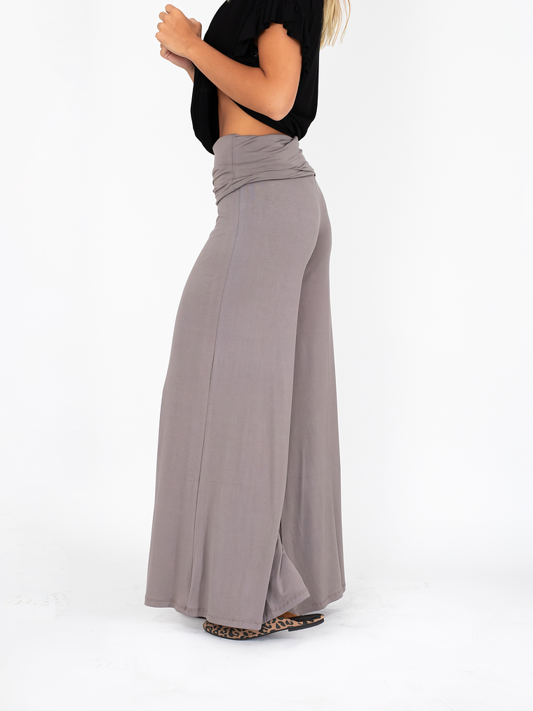 PANTALON PALAZZO TAUPE 2