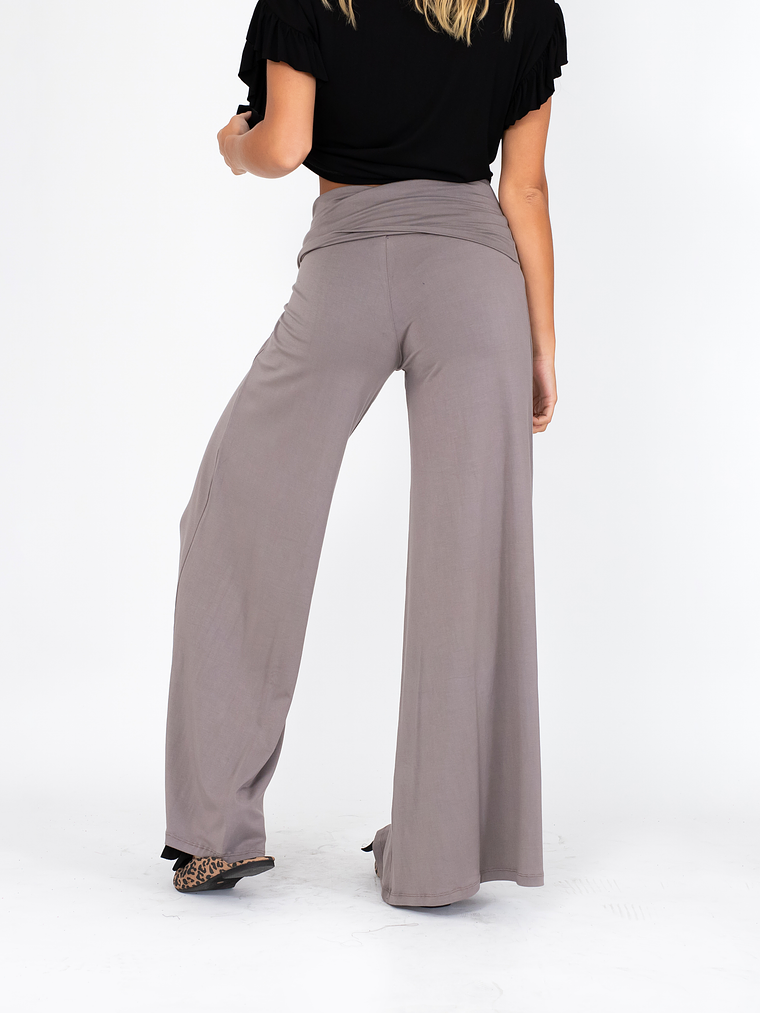 PANTALON PALAZZO TAUPE 3