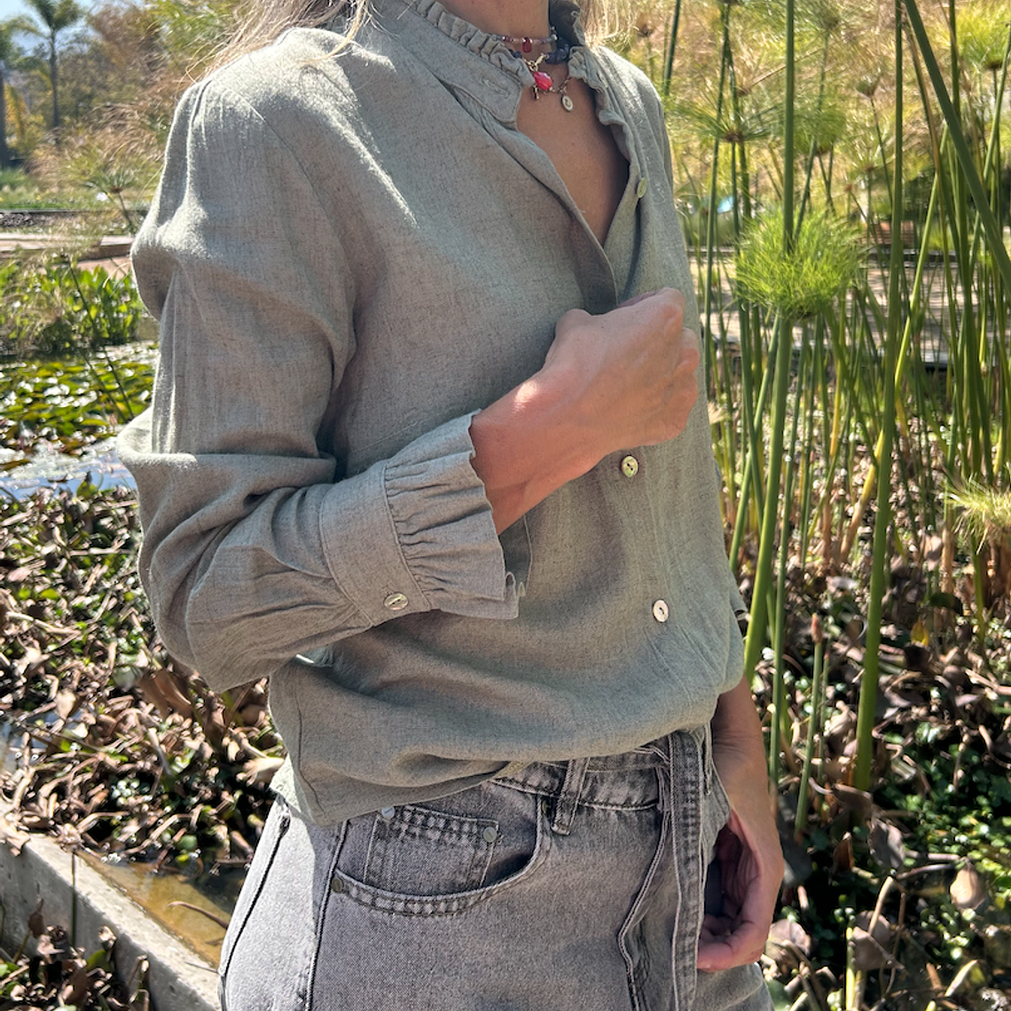 Blusa Maria Verde Musgo 5