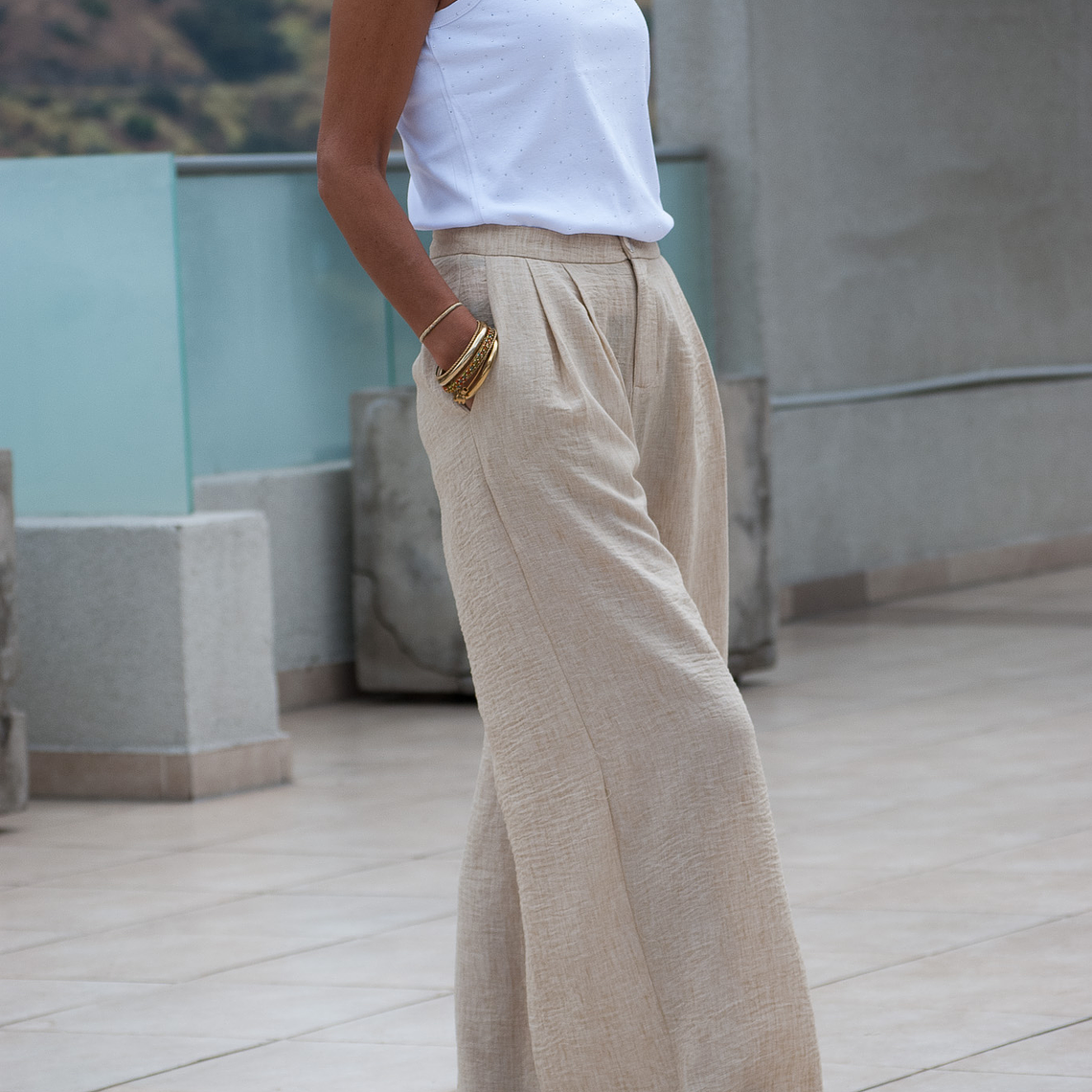 Pantalon Luciana Beige 2