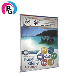 PAPEL ADHESIVO GLOSSY A4 135GRS (1)