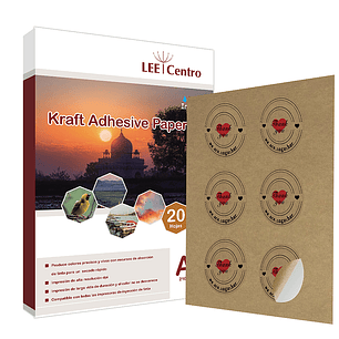Adhesivo Kraft 20 hojas