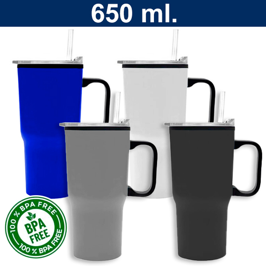 Mug Térmico Acero Inoxidable 650ml SOLO EL BLANCO ES DE SUBLIMACION 1