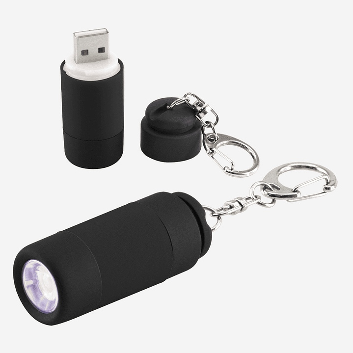 Llavero-Linterna LED Cargador USB 5