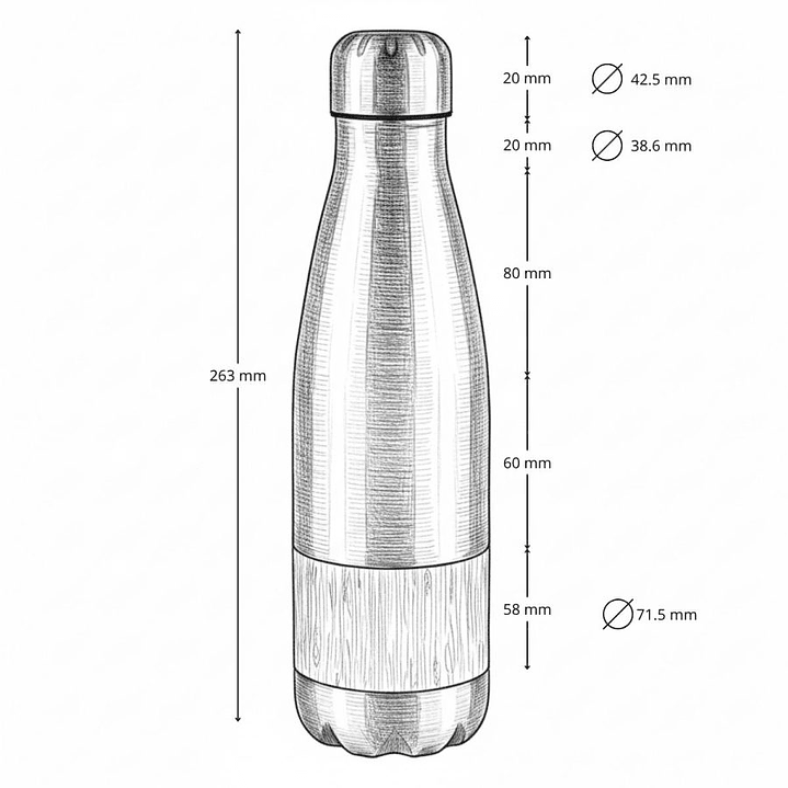 Botella ESTOCOLMO no son de sublimación 8