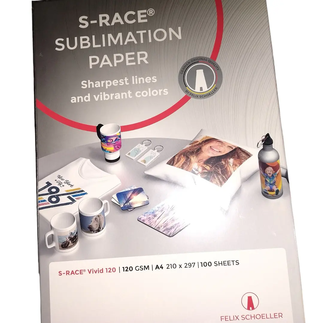 PAPEL SUBLIMACIÓN S-RACE, TAMAÑO A4 5