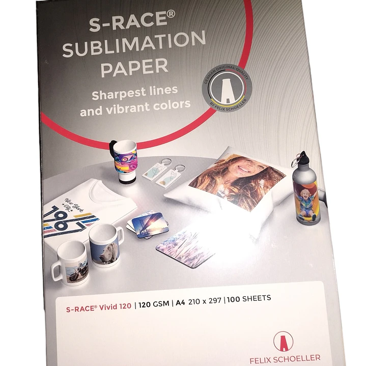PAPEL SUBLIMACIÓN S-RACE, TAMAÑO A4 5