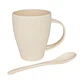Mug de caña de Trigo con Cuchara 400cc - Miniatura 1