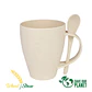 Mug de caña de Trigo con Cuchara 400cc - Miniatura 2