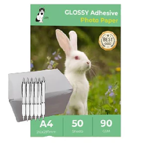 Pack Bolígrafos personalizables + fotografico adhesivo 90 gramos