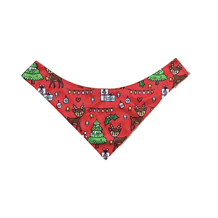 Merry Reindeer Christmas Bandana