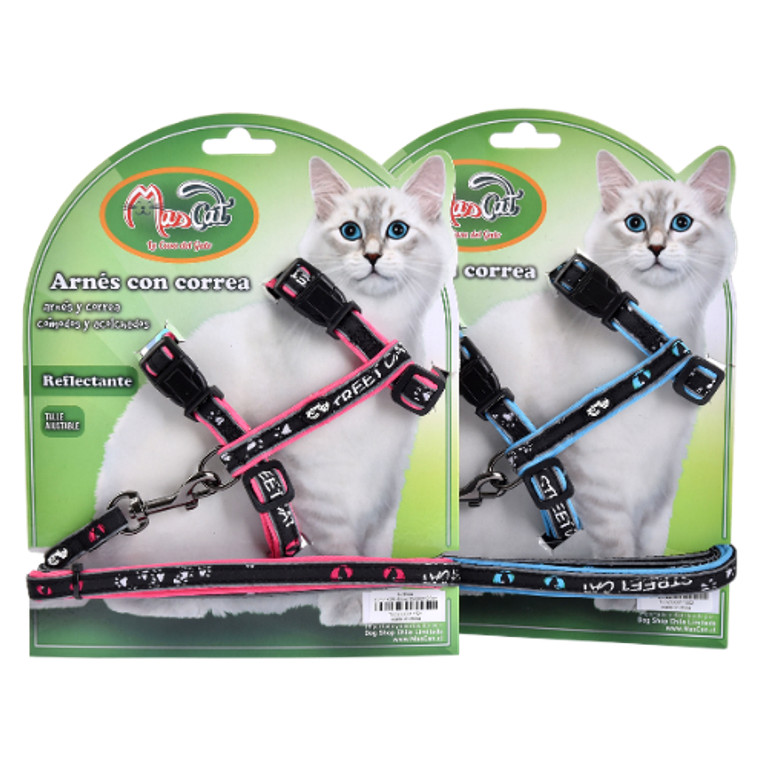 Arnés Acolchado Reflectante con Correa 1