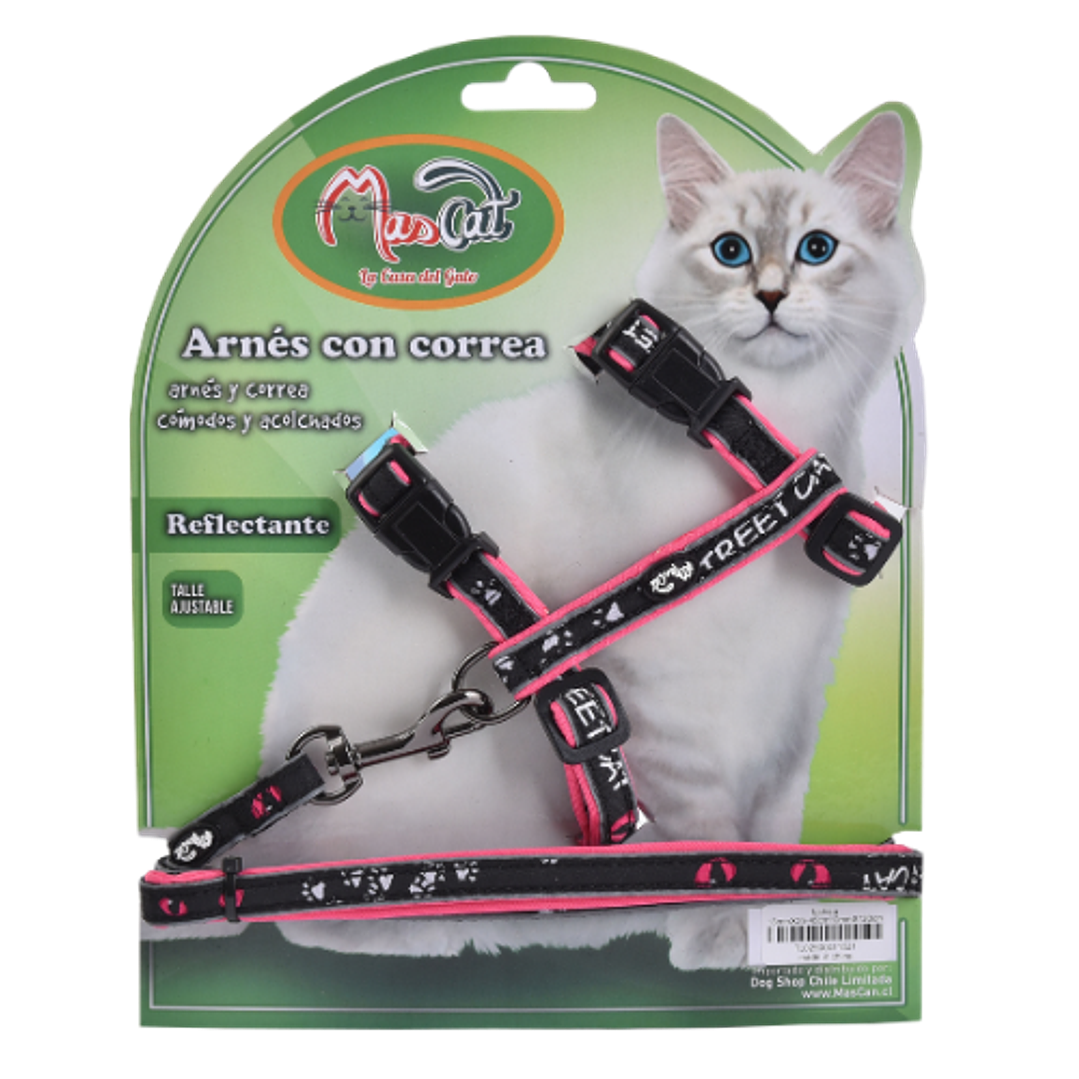 Arnés Acolchado Reflectante con Correa 2