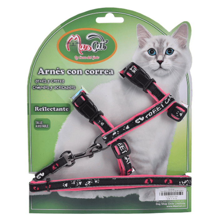 Arnés Acolchado Reflectante con Correa 2