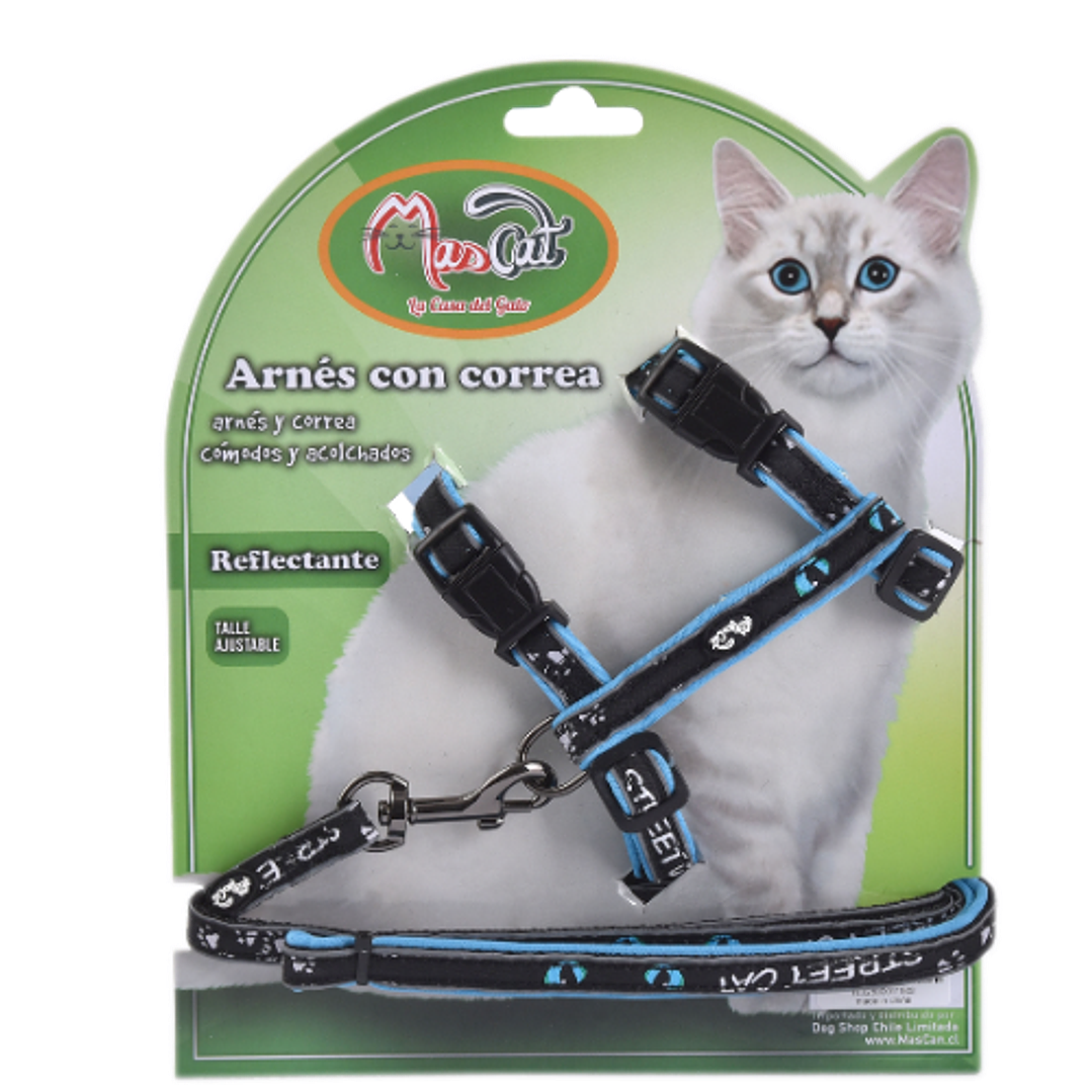 Arnés Acolchado Reflectante con Correa 3