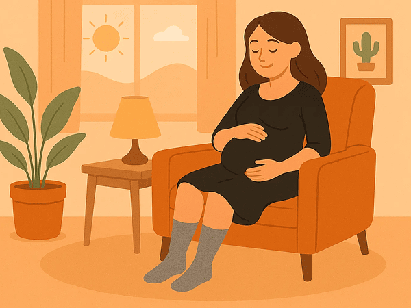 Embarazo y bienestar: ¿Por qué usar calcetas de compresión?🤍