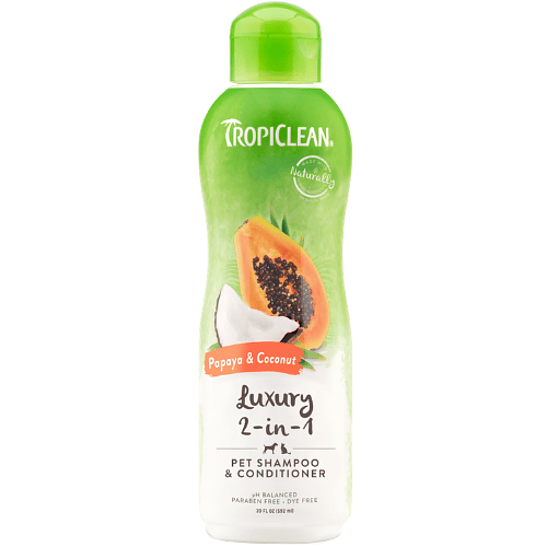 TROPICLEAN PAPAYA AND COCONUT SHAMPOO 592ML