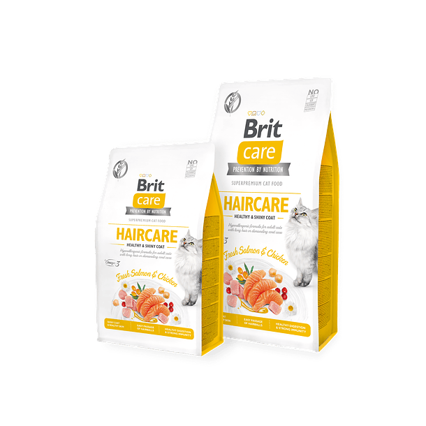 BRIT GRAIN FREE CAT HAIRCARE HEALTHY AND SHINY COAT 2KG