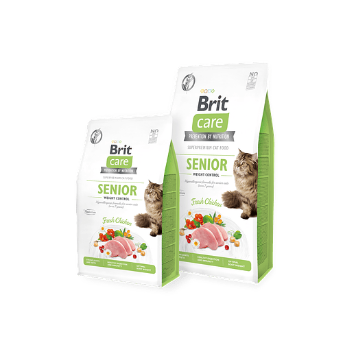 BRIT GRAIN FREE CAT SENIOR AND WEIGHT CONTROL 2KG
