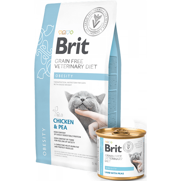 BRIT GRAIN FREE CAT  VD OBESITY 2KG