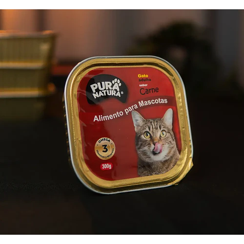 PURA NATURA GATOS SABOR CARNE 300GR