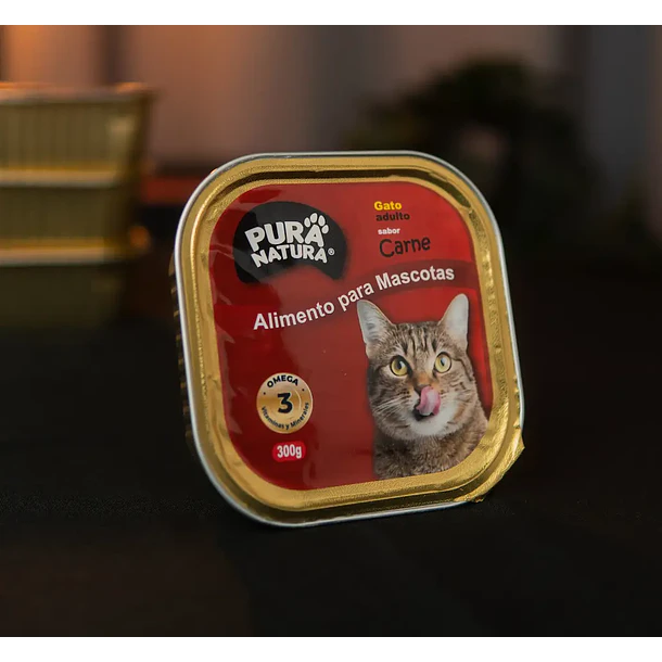PURA NATURA GATOS SABOR CARNE 300GR