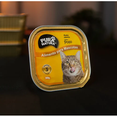 PURA NATURA GATOS SABOR POLLO 300GR