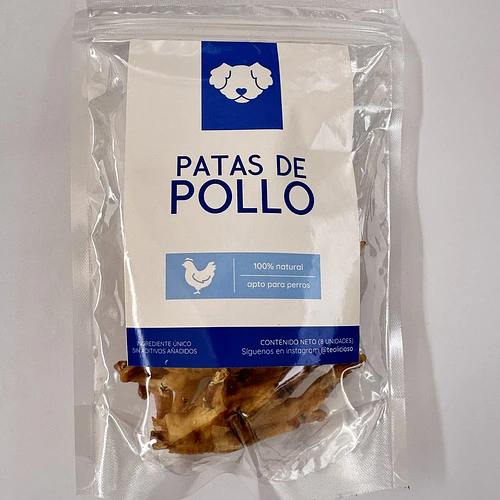 Patas de Pollo Deshidratadas Teolicioso 8 unidades